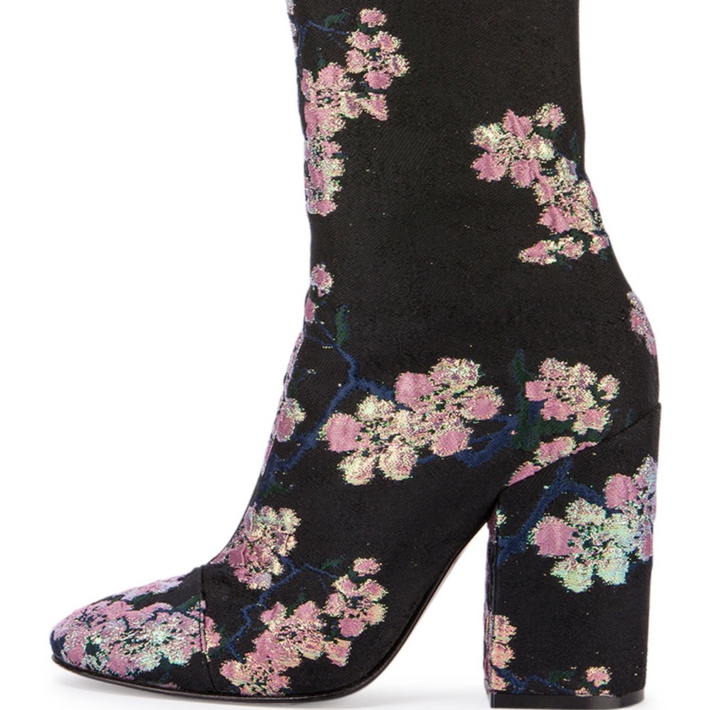 Dries Van Noten
Floral Brocade Ankle Bootie